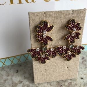 Stella & Dot Beaded Floral Earrings
